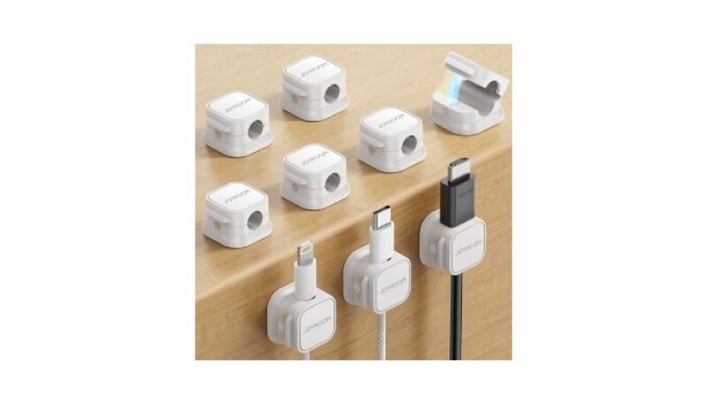 9 Pack Magnetic Cable Clips - Sleek Cord Management Solution