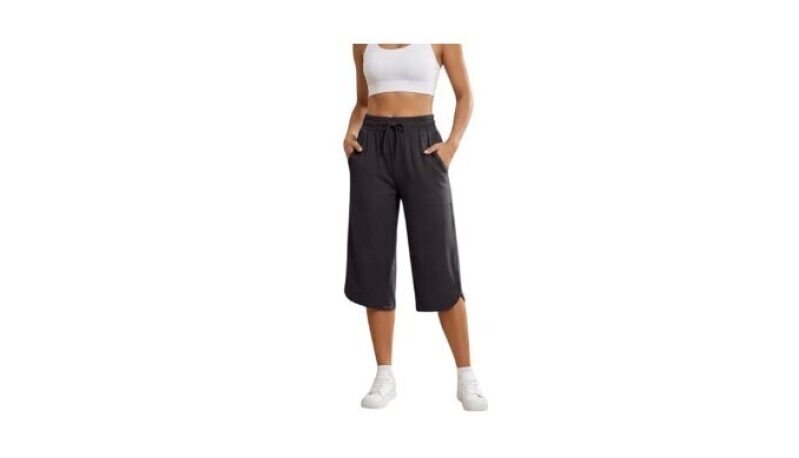 Gaimolis Drawstring Capri Pants for Women: Versatile Casual Wide Leg Pants