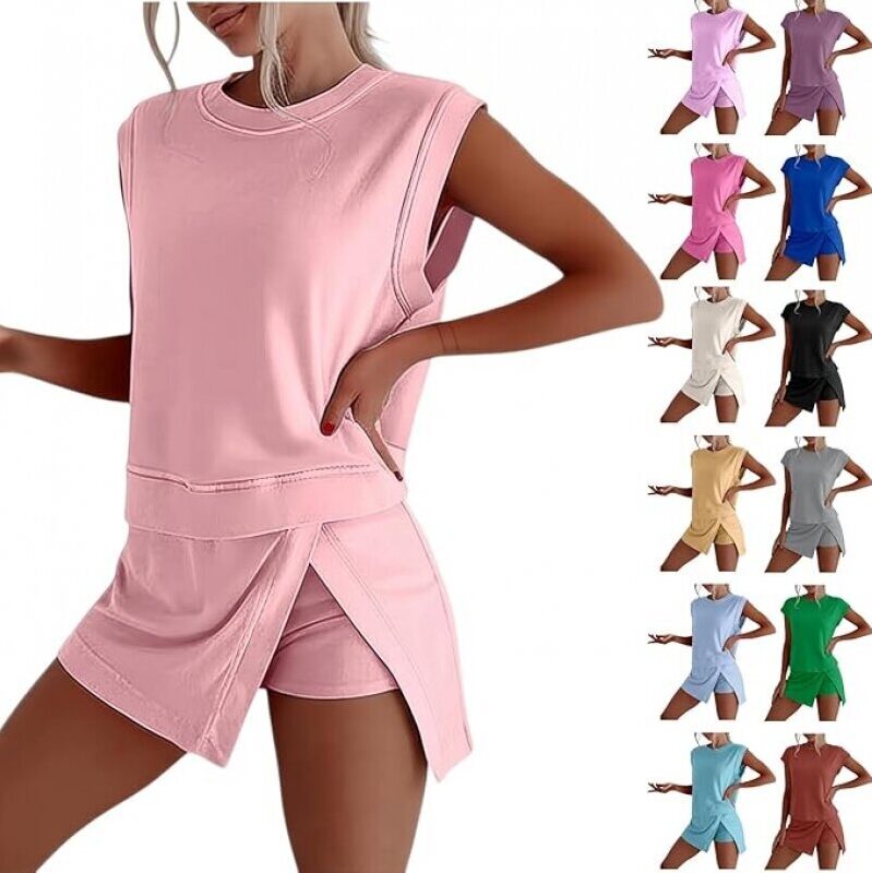 Skort Sets Women 2 Piece Athletic Skirt & Tank Top