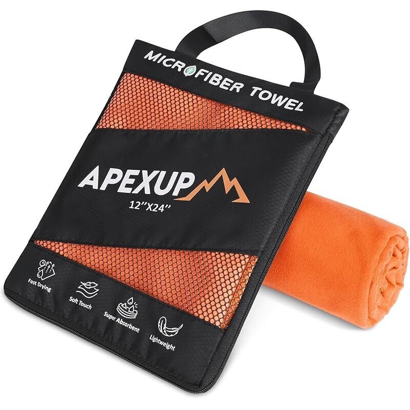 APEXUP Microfiber Travel Towel - Essential Gym Gear for Athletes