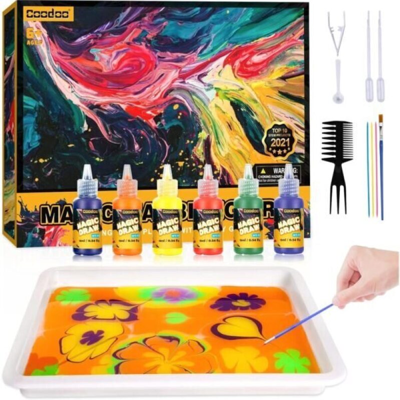 Water Marbling Paint Kit for Kids - Top 2021 Arts & Crafts Set