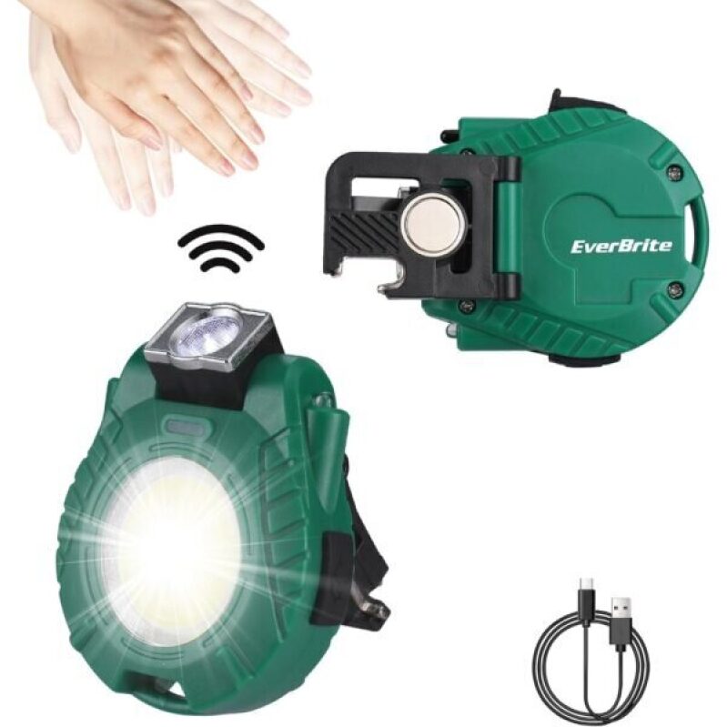 EverBrite COB Keychain Work Light - Compact Rechargeable Magnetic Flashlight