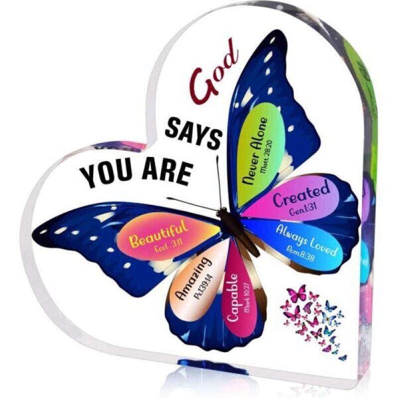 Inspirational Butterfly Desk Decor: Uplifting Faith Gifts for Women