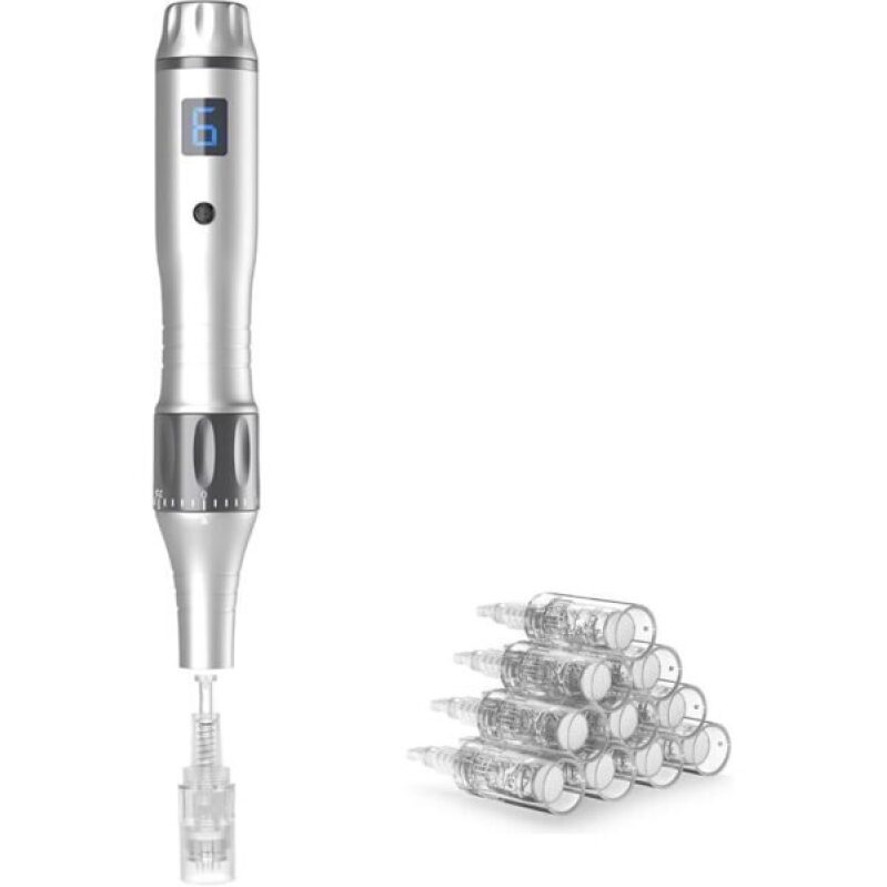 Derma Roller Pen 0.25mm - Microneedling Tool for Hair, Face, Scalp, and Beard Care