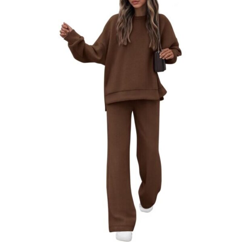KIRUNDO Women's Brown Sweatsuit Set - Fall 2026