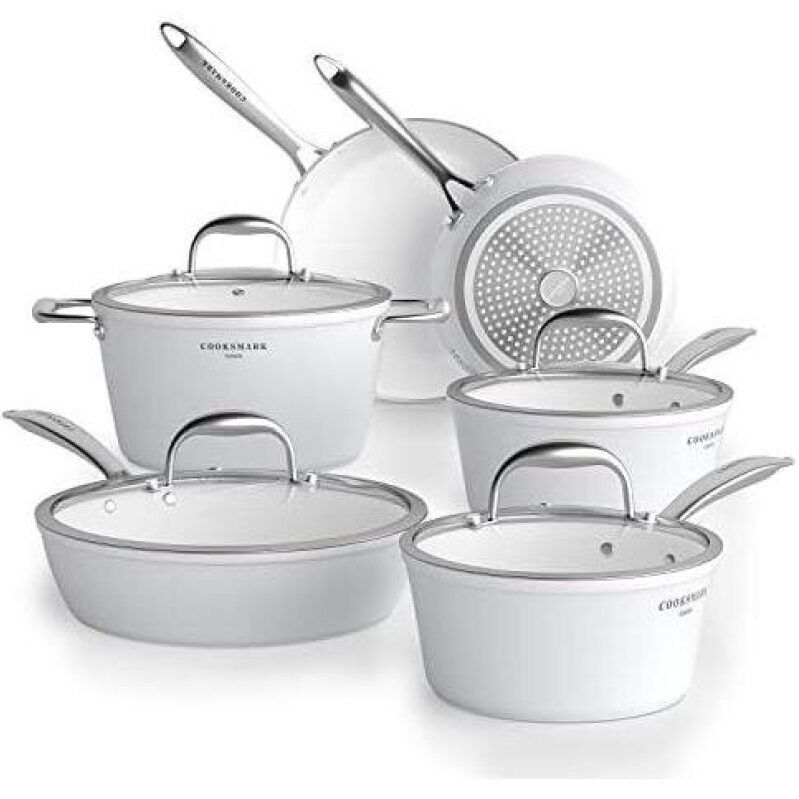 10-Piece Ceramic Nonstick Cookware Set - 79% OFF