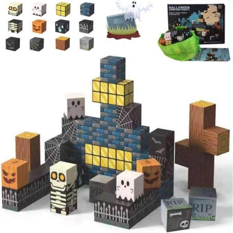Halloween Magnetic Building Blocks - 50% Off