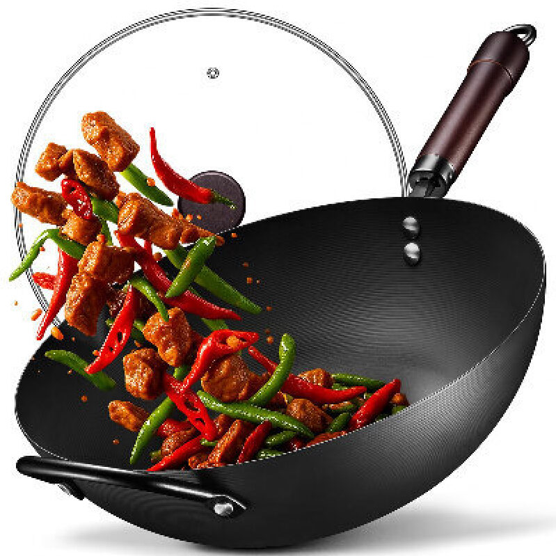 13 Inch Carbon Steel Non-Stick Stir Fry Pan - High Performance