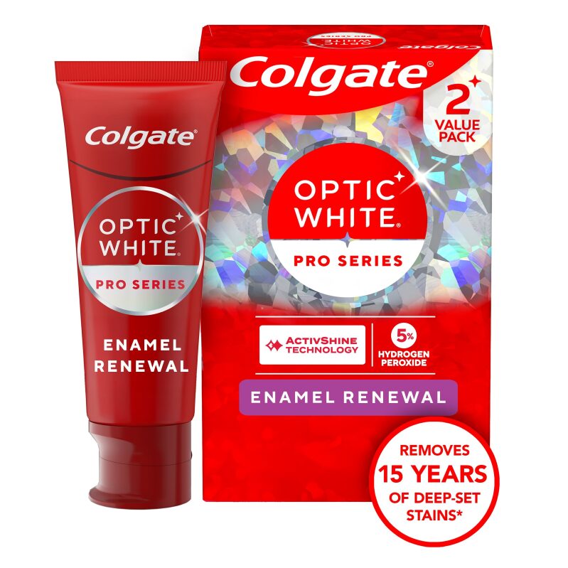 Colgate Optic White Pro Series Enamel Renewal Toothpaste - Mint