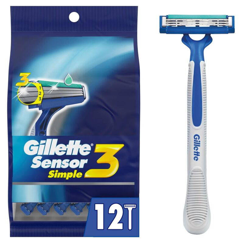 Gillette Sensor3 Disposable Razors - 12 Count