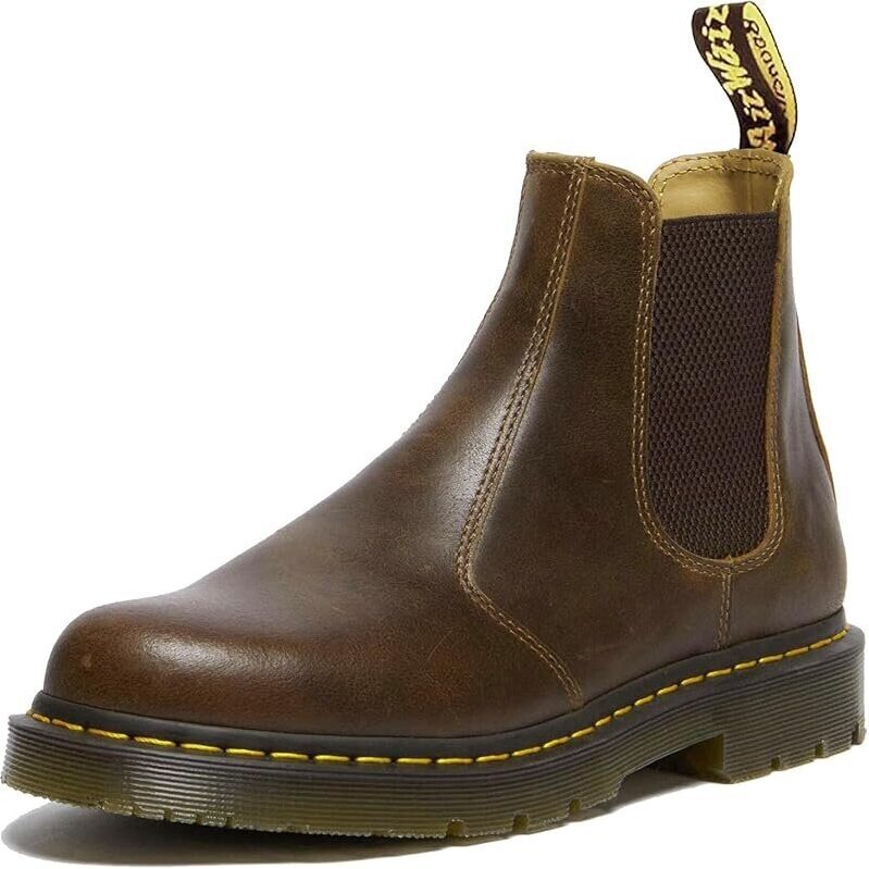 Dr. Martens 2976 Wax Chelsea Boots: Distressed Leather, Made in England