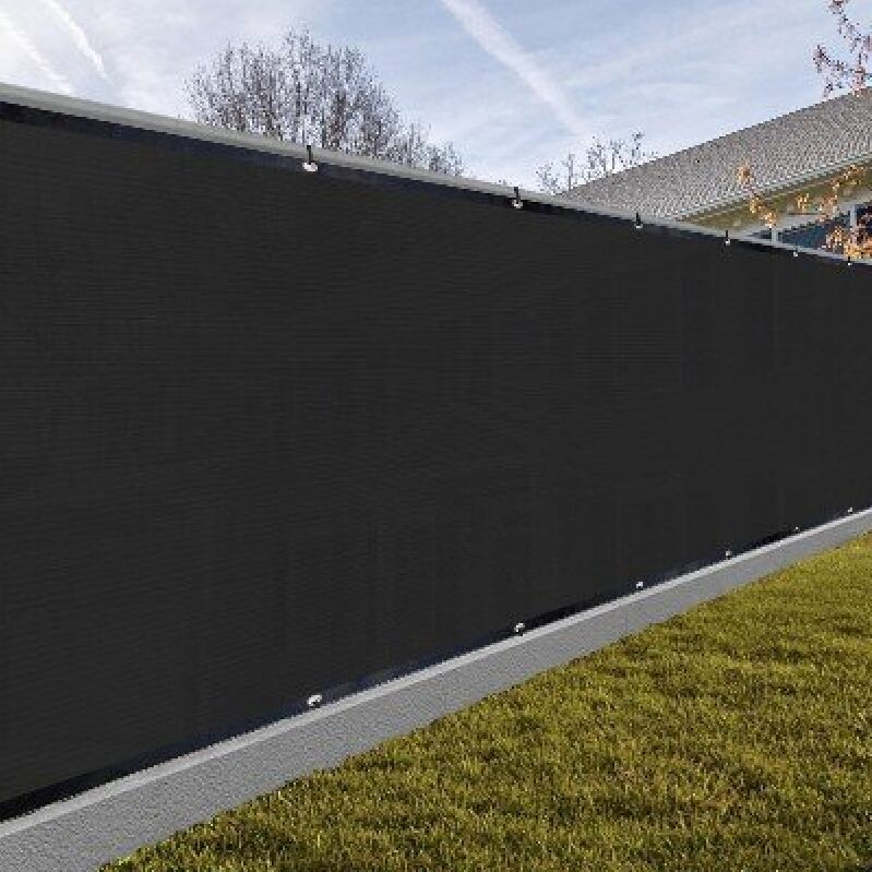 SUNNY GUARD Outdoor Privacy Fence Cover - 6'x10' Black
