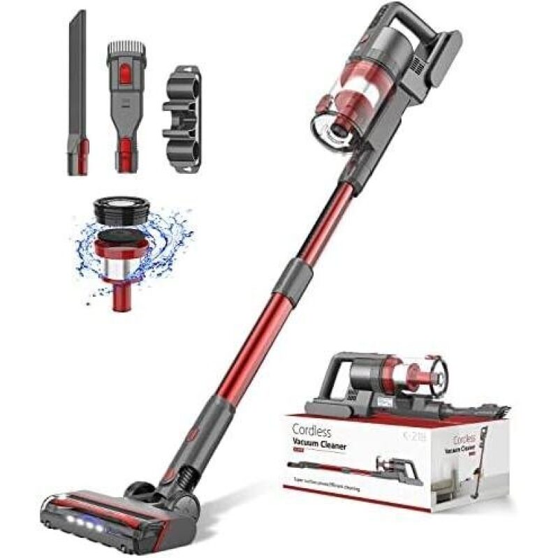 Powerful Ljuren Cordless Vacuum Cleaner with 8.5K RPM Dual Suction
