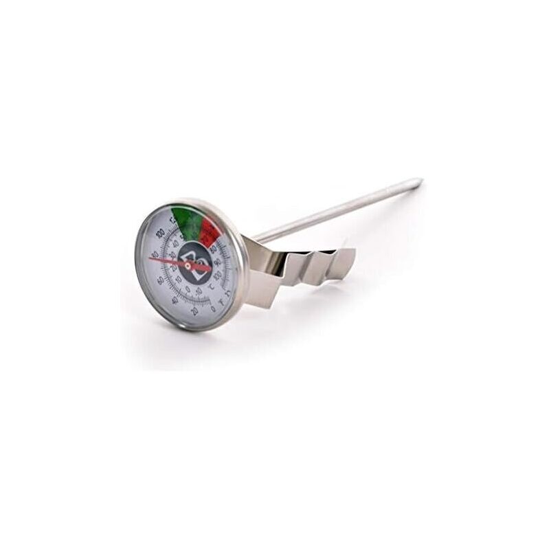 Brewista Short Frothing Thermometer 5-Inch with Clip, Stainless Steel