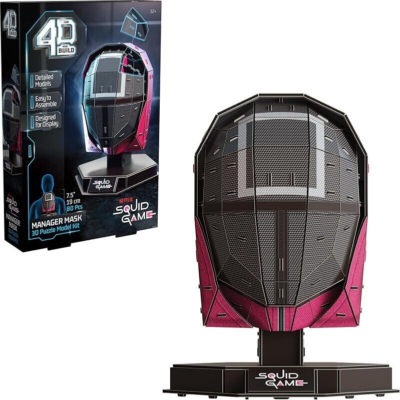 Squid Game Manager Mask 3D Model Kit: Dive into the Ultimate Crafting Challenge