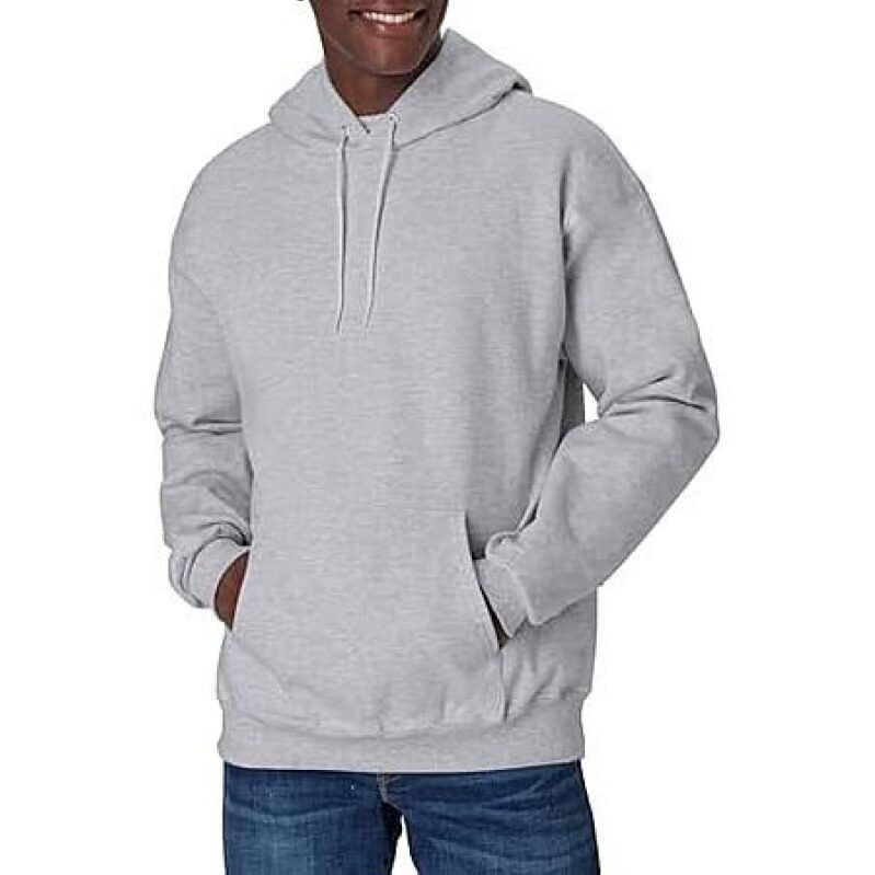 Hanes Men's Ultimate Heavyweight Fleece Hoodie Sweatshirt (Light Steel) - Affordable Warmth