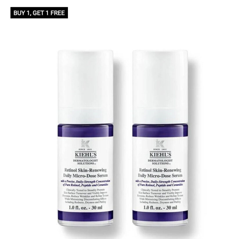Buy 1, Get 1 Free! Kiehl's Retinol Serum - Anti-Aging, Brightening