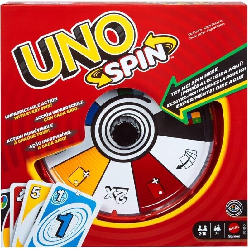 UNO Spin Card Game - Unpredictable Fun for All Ages