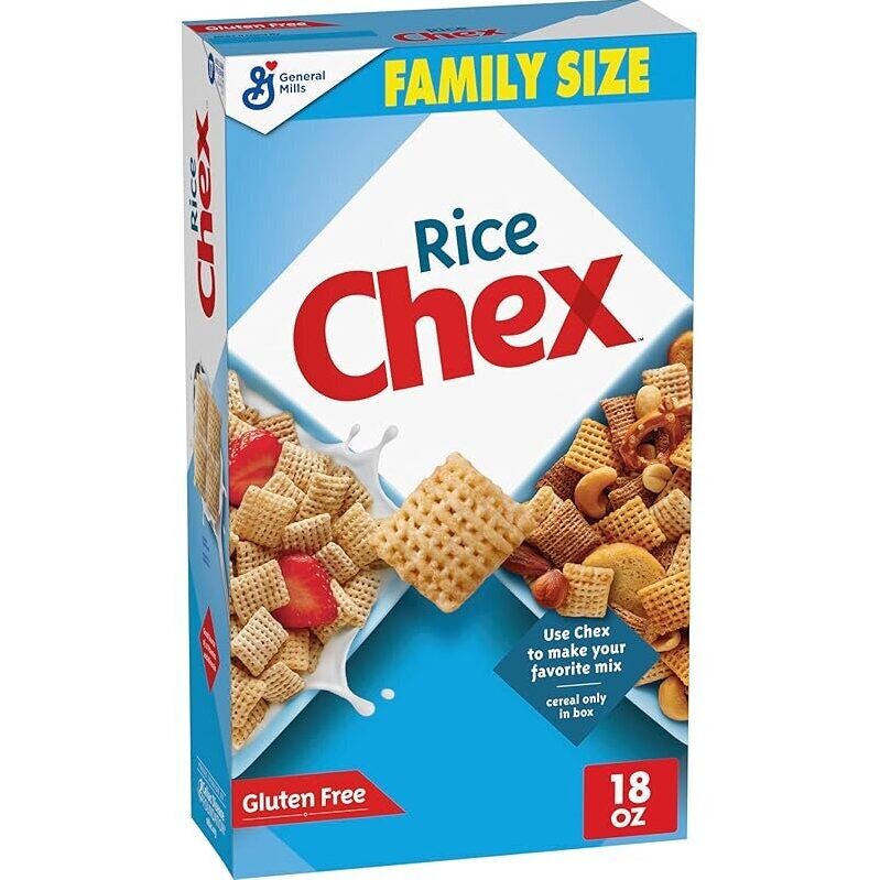 Rice Chex Gluten Free Breakfast Cereal 18oz - Versatile and Delicious