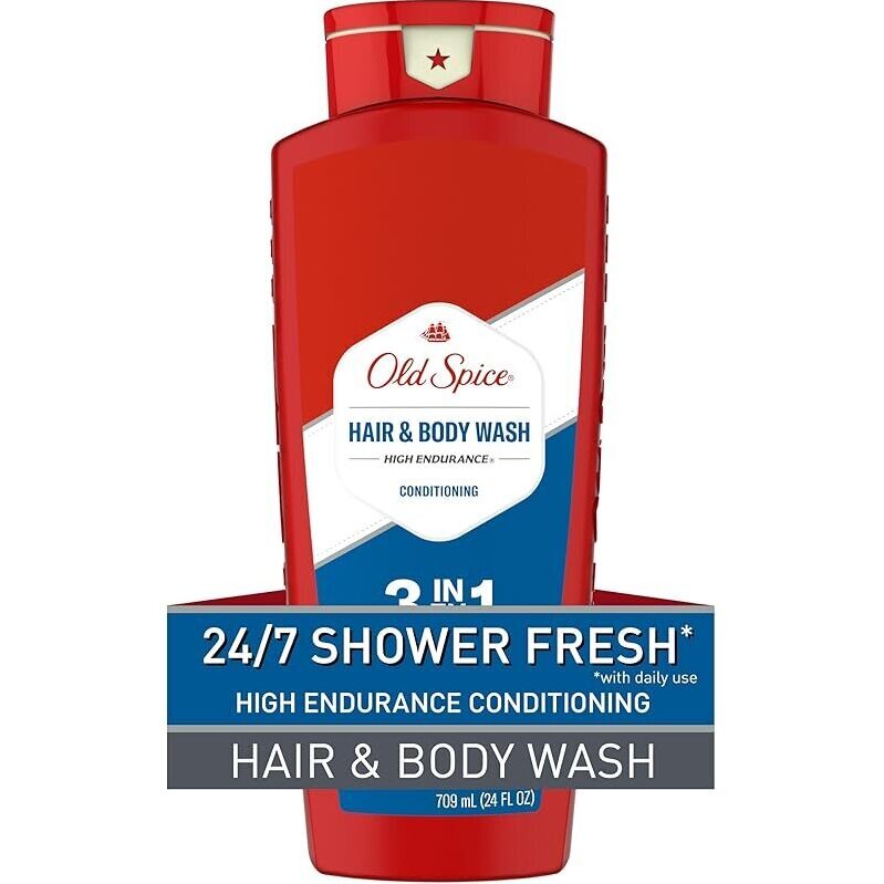 Old Spice High Endurance 2-in-1 Hair & Body Wash Conditioner, 24oz