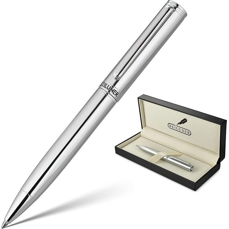 BEILUNER Silver Gel Pen - Premium Quality Writing Instrument
