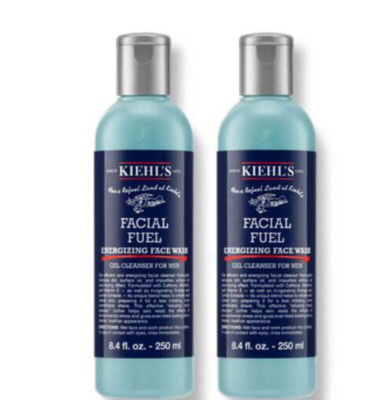 Buy One Get One Free! Kiehl's Men's Facial Fuel Energizing Face Wash 250ml x 2 Bottles