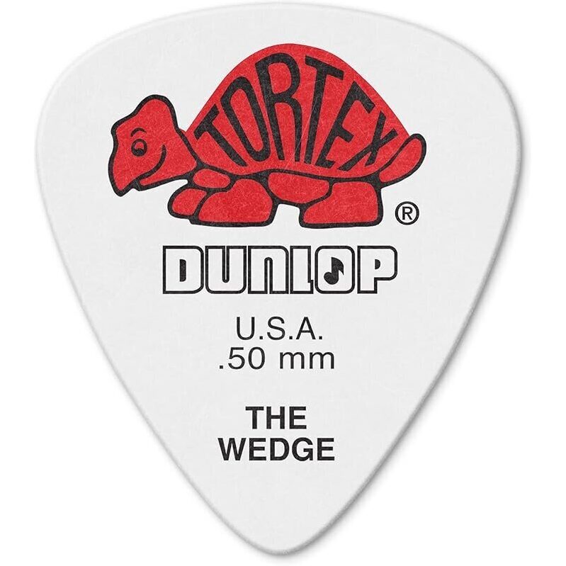 72 Pack Jim Dunlop Tortex Wedge Pick.50MM - High-Quality Guitar Picks