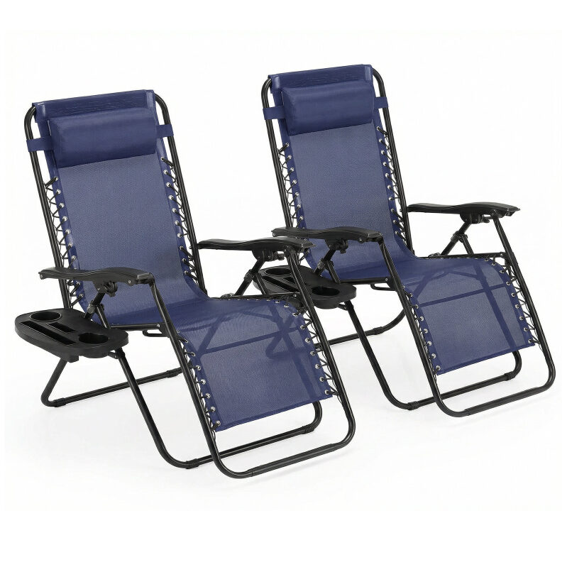 2-Pack Alvantor Zero Gravity Lounge Chairs - Ultimate Comfort for Outdoors