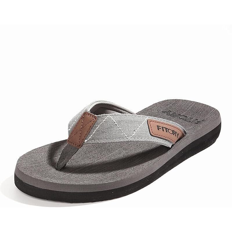 FITORY Men's Flip-Flops: Durable & Comfortable Thong Sandals