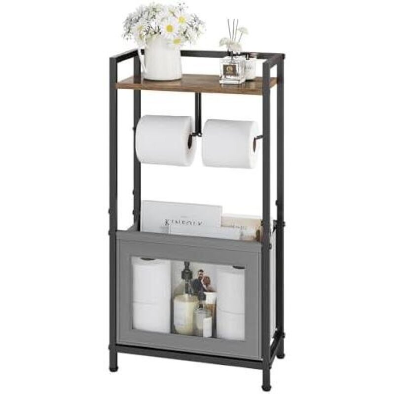 Metal Storage Rack with Basket and Tray - 40% Discount