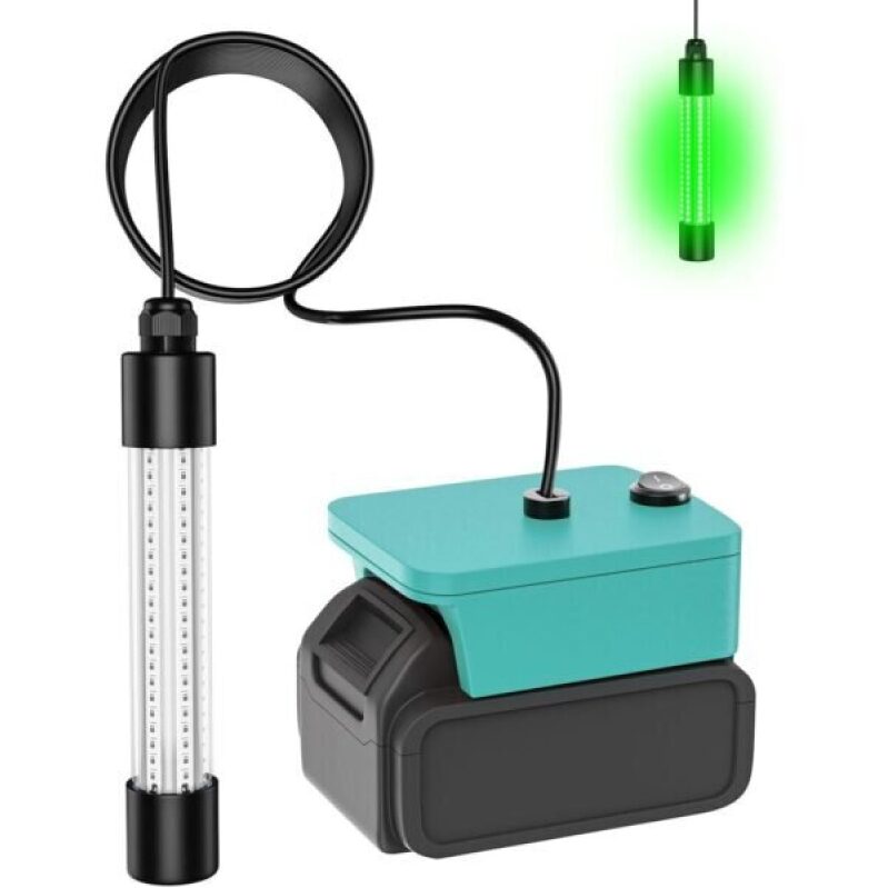 Mukyta 18V Underwater Fishing Light with Battery - Ideal for Night Fishing