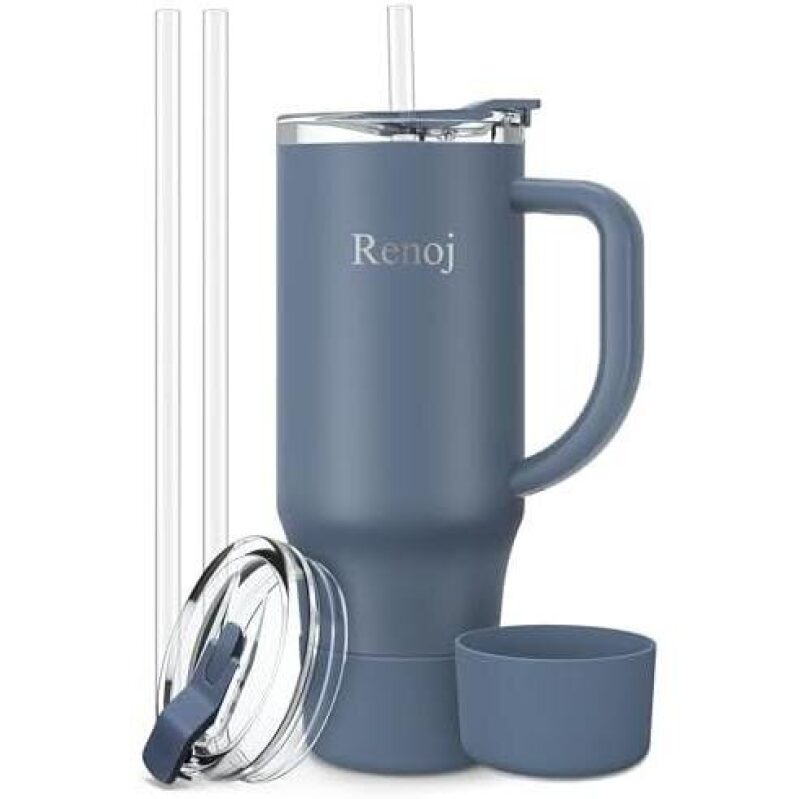 40oz Thermos Cup with Leak-Proof Straw - 64% Discount