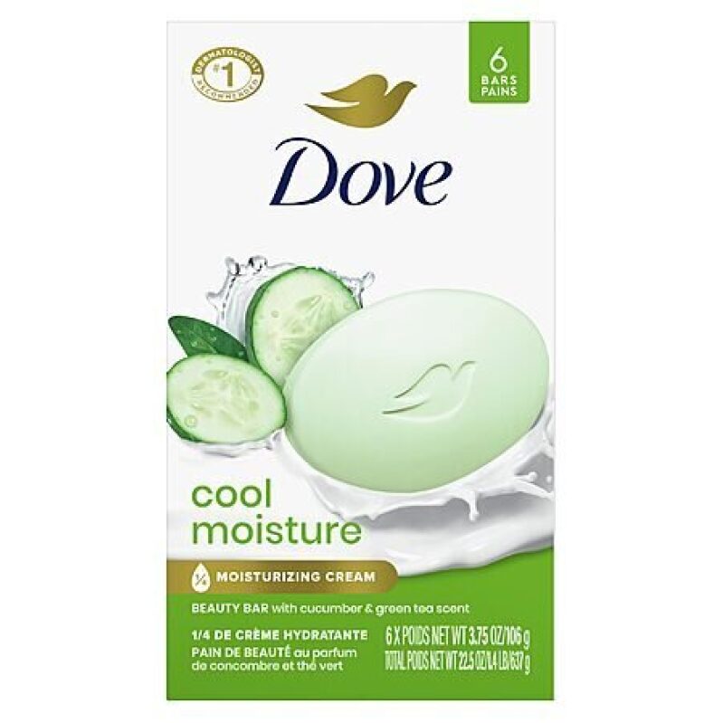 Dove Beauty Bar Soap (Cool Moisture Cucumber & Green Tea) - Great Value Deal