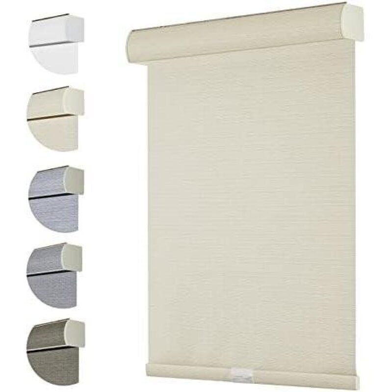 55% Off Full Blackout Roller Blinds - Easy Cordless Operation