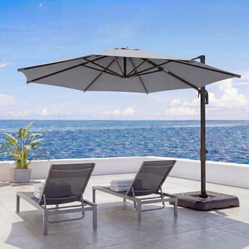 Outdoor 10ft Arm Patio Umbrella 50% Off