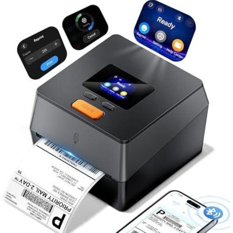 50% OFF Touch Screen Bluetooth Shipping Label Printer