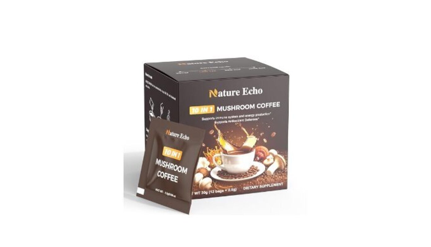 Nature Echo 10 in 1 Mushroom Coffee - Boost Focus & Immunity
