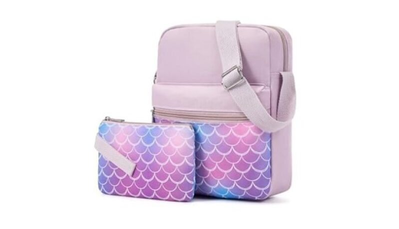 2-Pack Crossbody Kids’ Bags with Mermaid Design