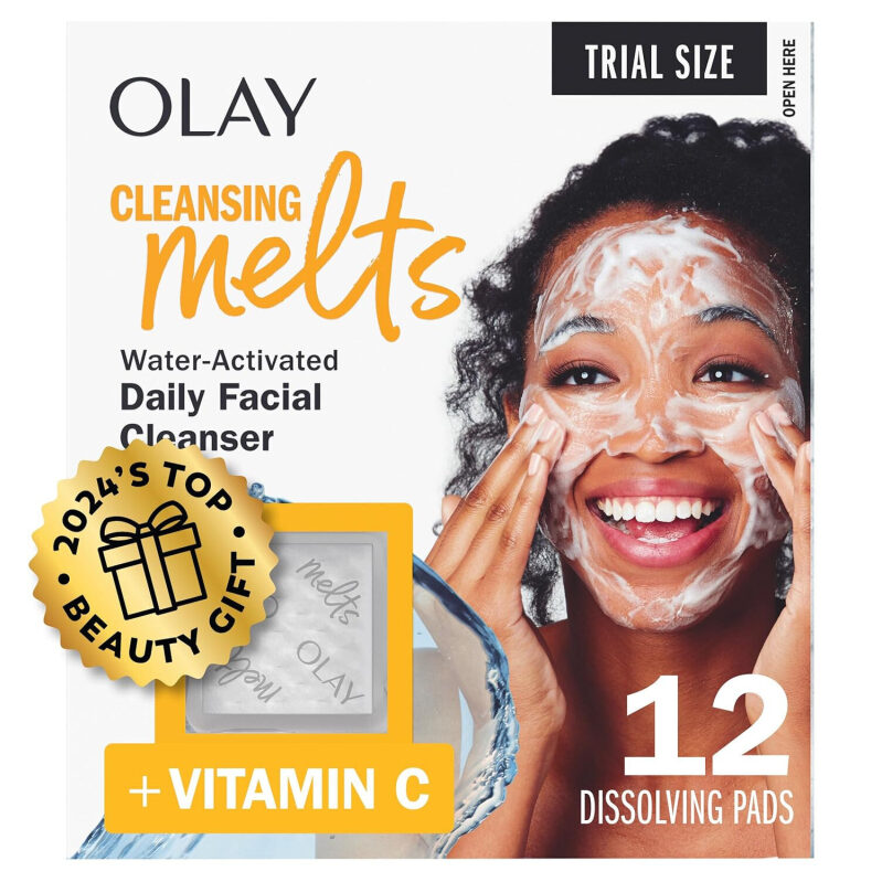 Olay Vitamin C Cleansing Melts Facial Cleanser Pads - 12 Pack