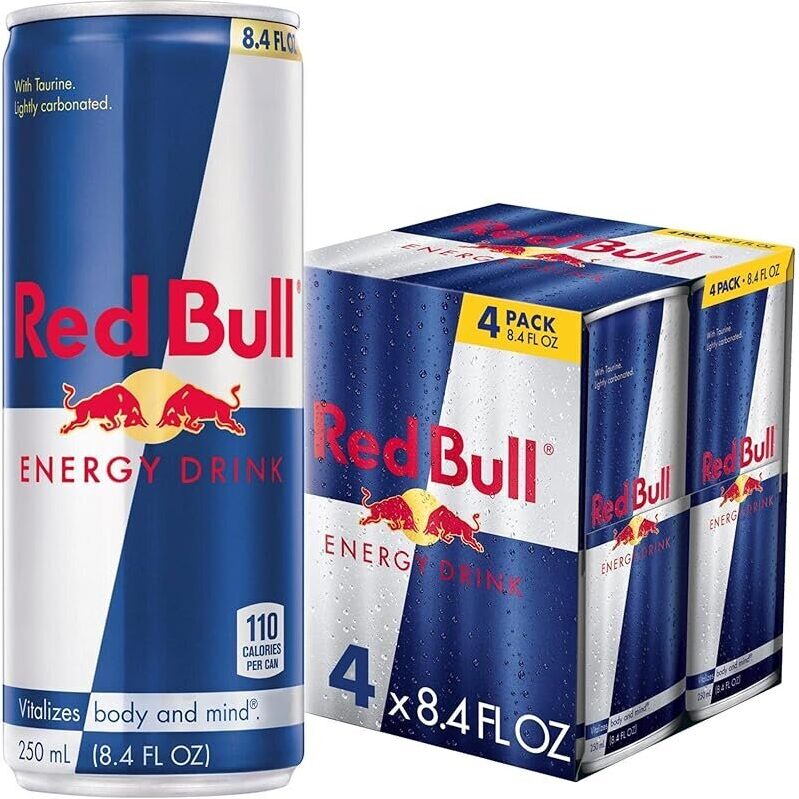 4-Pack Red Bull Energy Drink 8.4oz: Boost Your Energy Smartly