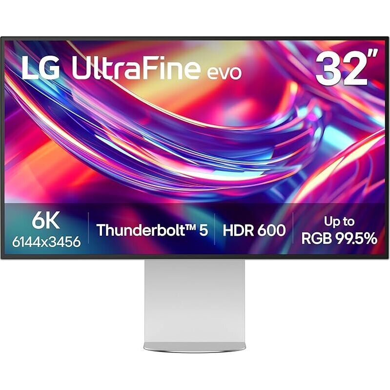 LG 32U990A-S 32-Inch Ultrafine 6K Thunderbolt 5 Professional Monitor