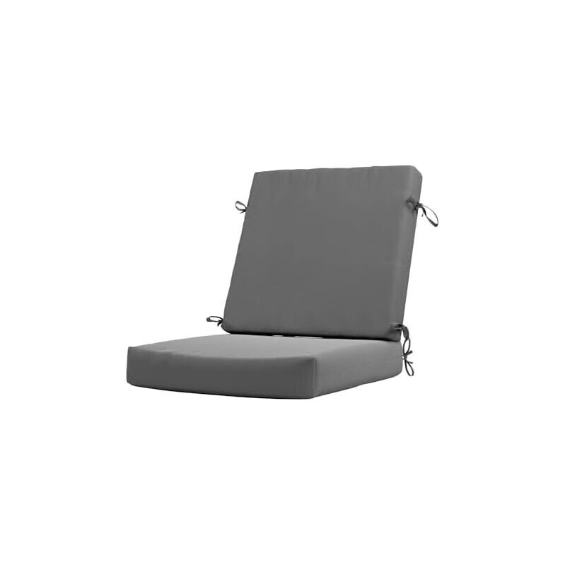 California Umbrella Outdoor Dining Chair Seat Cushion 20x40-in - Premium Comfort