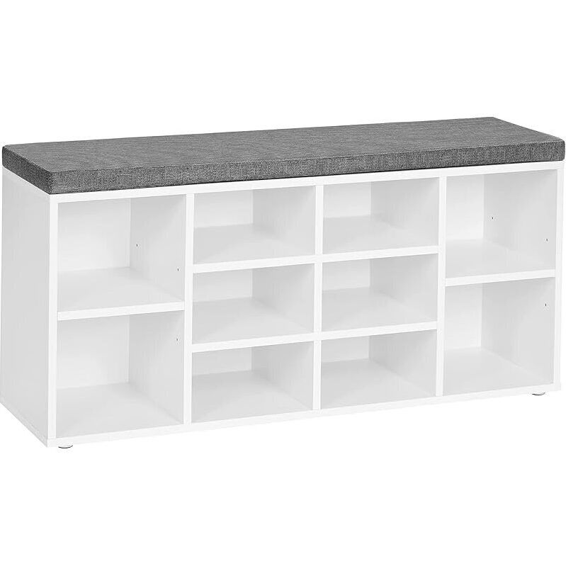Vasagle Shoe Bench with 10 Compartments - Perfect for Organizing Your Shoes