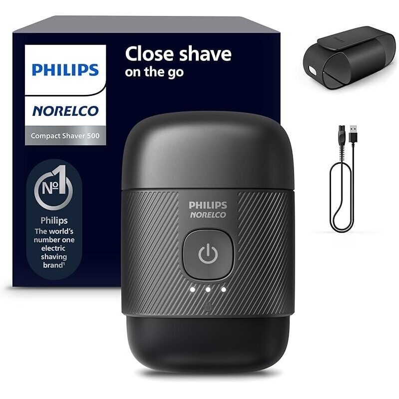 Philips Norelco 500 Series Compact Electric Shaver - Close Shave On The Go