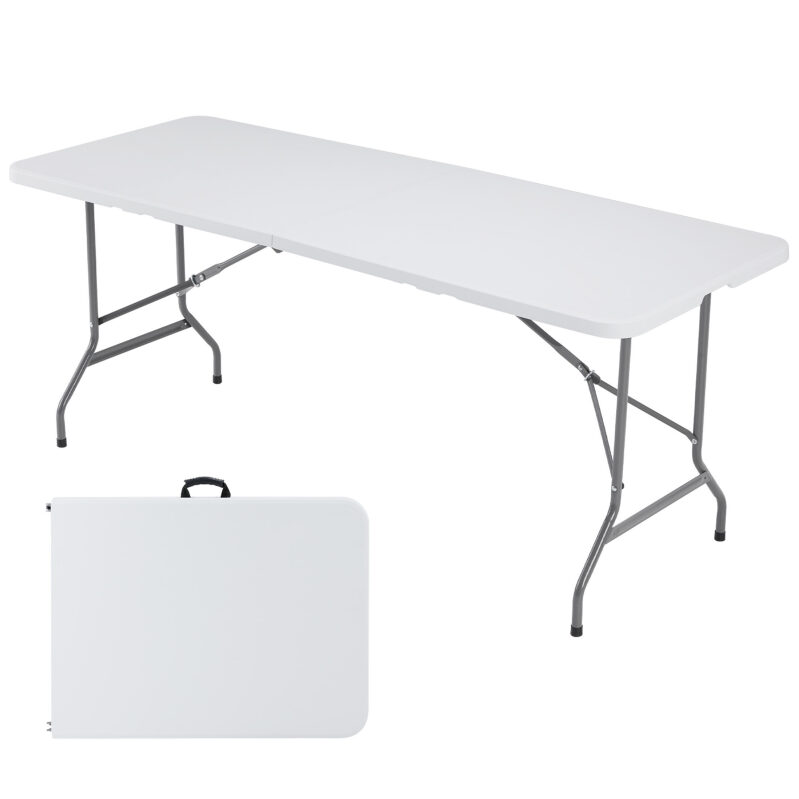 EDX Heavy Duty Folding Table for Camping and Events - Portable and Durable