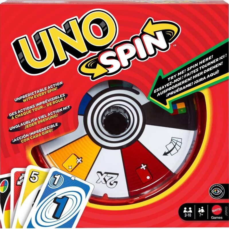 2ct UNO Spin Board Game - Fun, Fast-Paced, and Engaging!