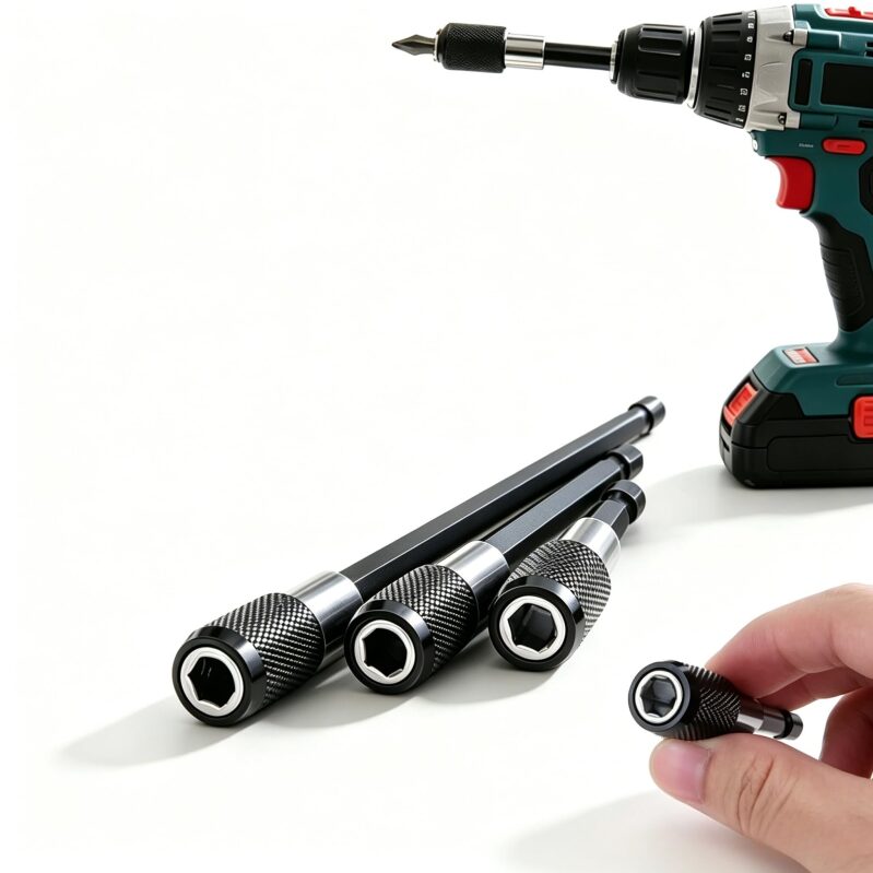 3-Piece Magnetic Bit Holder Extension Set for Home DIY Projects