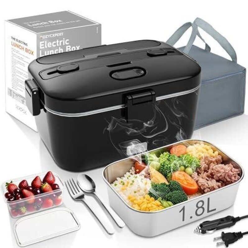 COZYEXPERT Electric Lunch Box - 1.8L, 100W, Portable & Efficient