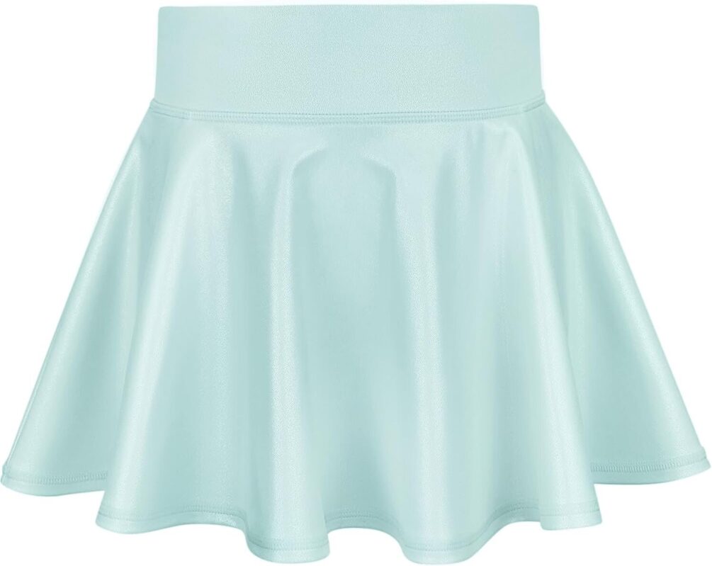 Affordable Girls Metallic Skirt - Mint Green