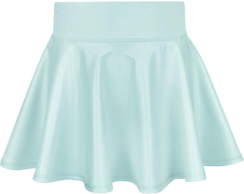 Affordable Girls Metallic Skirt - Mint Green
